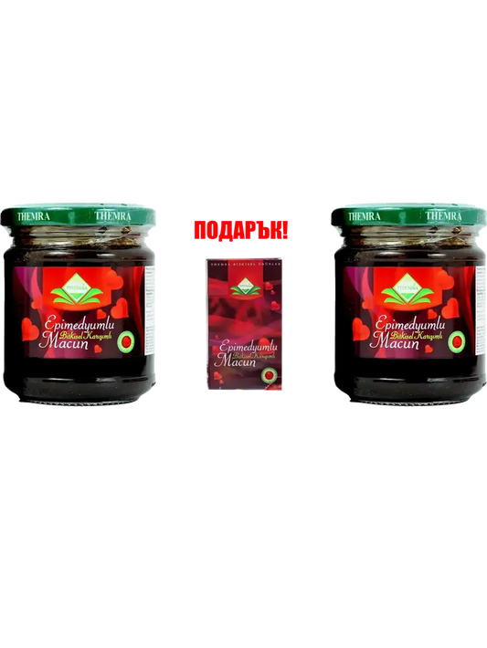PAQUETE PROMOCIONAL THEMRA epimedium macun, 2x240g + 6 sobres