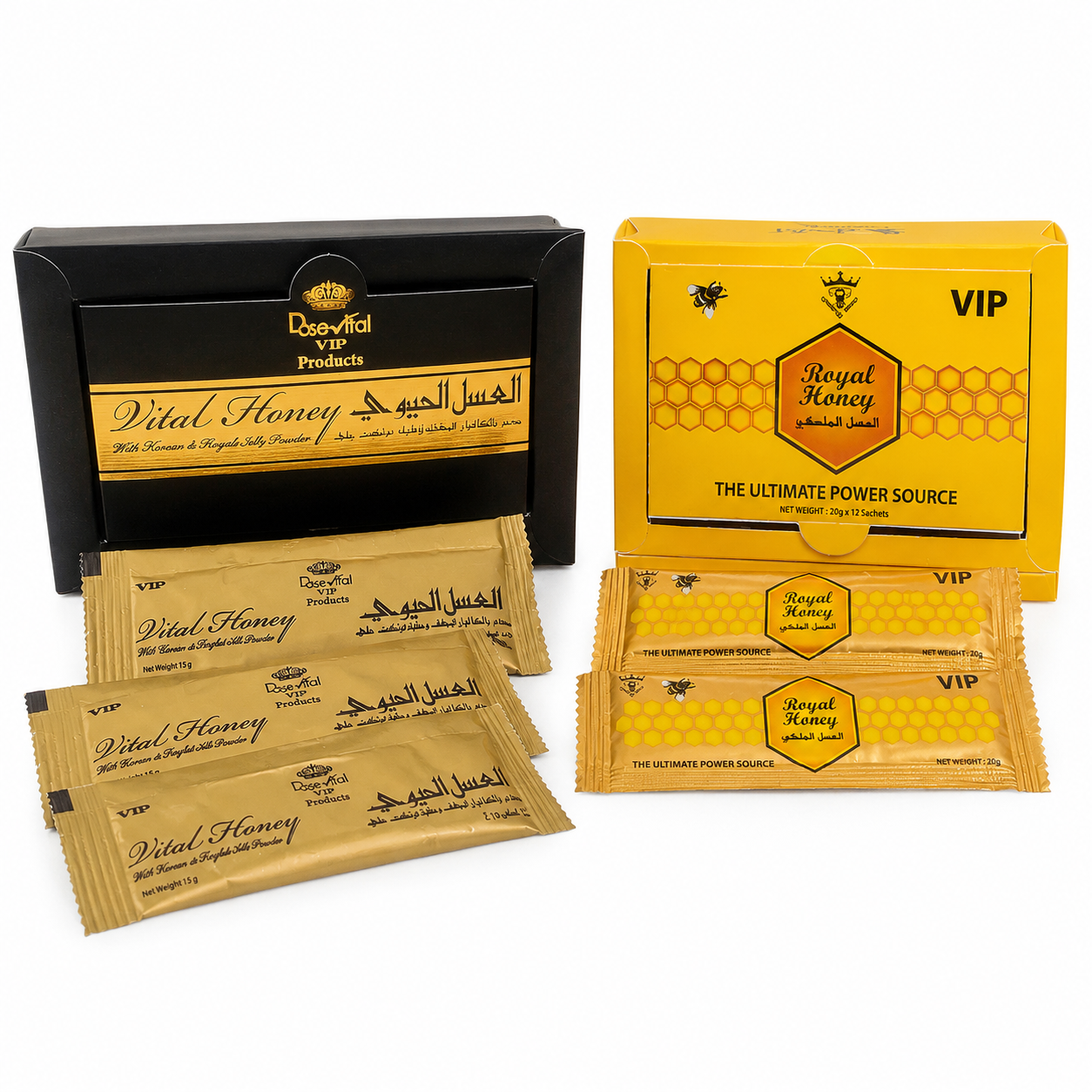Golden Duo VIP Set – Vital Honey + Royal Honey Sachets