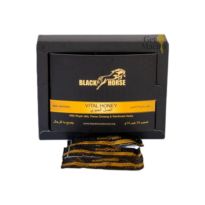 Black Horse Vital Honey – Натурален мед с билкови екстракти (24 сашета)