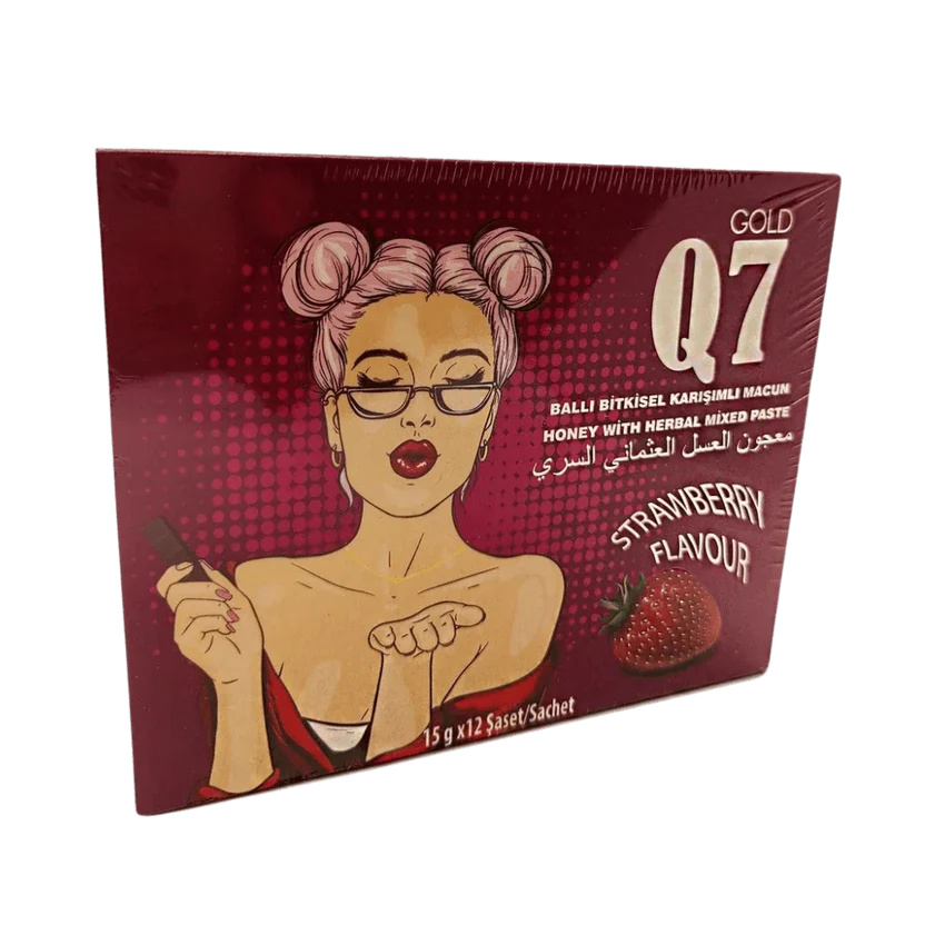 Q7 Gold producto de bayas herbales 12 x 15g
