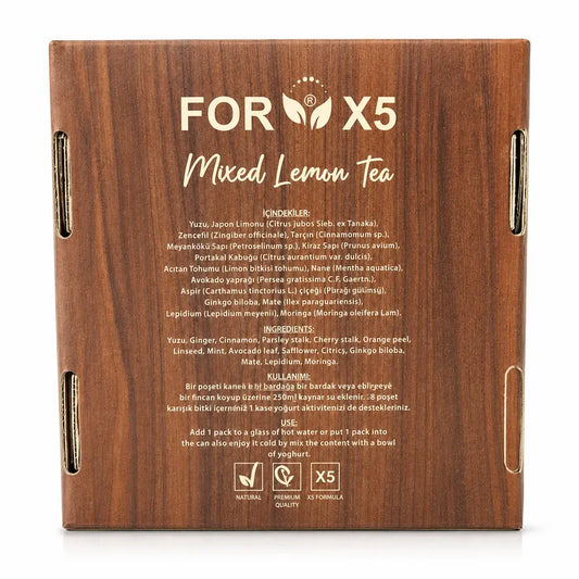 FOR X5 mezcla de té de limón - 30 x 4g