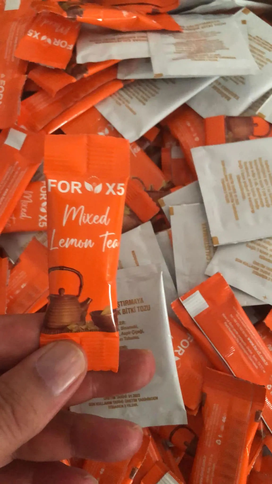 ForX5 Mixed Lemon Tea – индивидуални пакетчета чай, натурална смес с джинджифил и цитрус