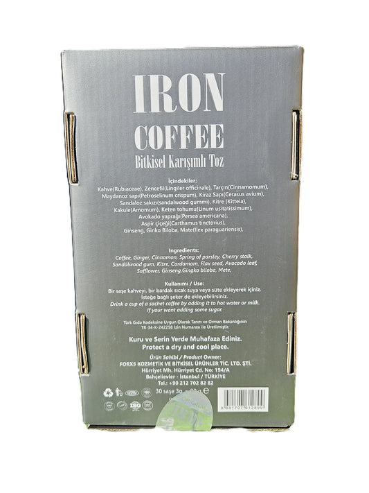 Iron Coffee – състав и начин на употреба, естествен билков микс с кофеин и женшен