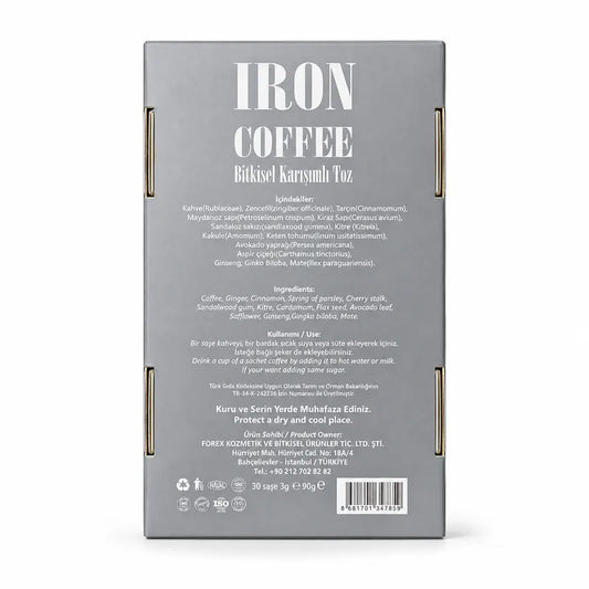 Iron Coffee bebida herbal de café - 30 sachets