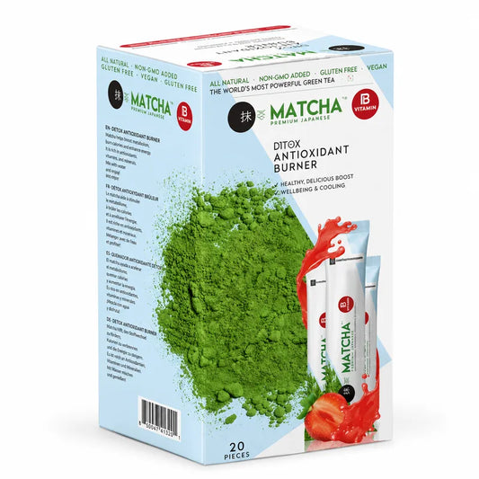 MATCHA Tee – Japanisches Matcha mit Spirulina und Senna 200g (20 Beutel)