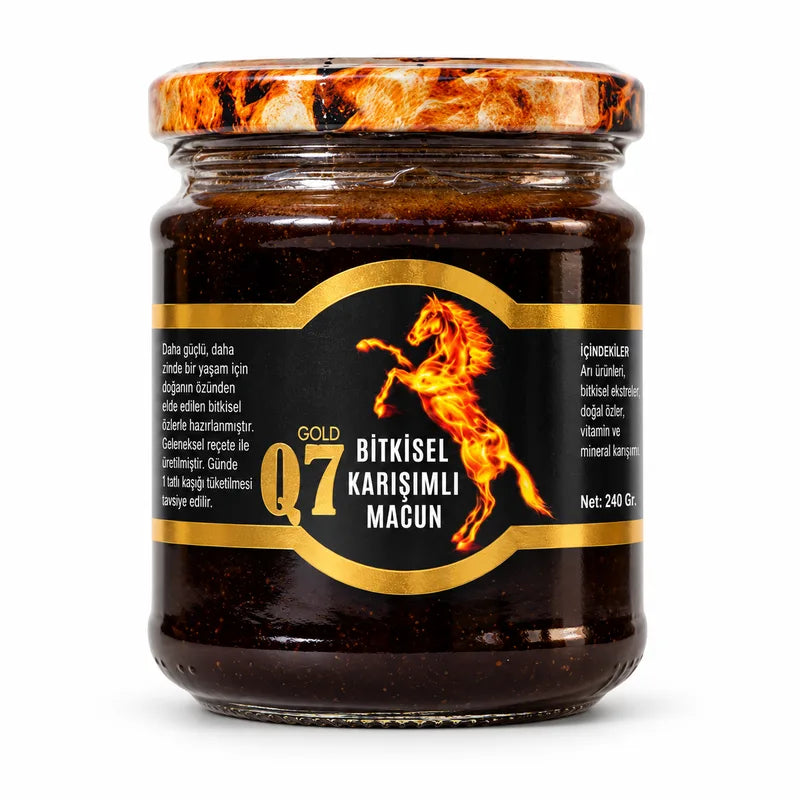 Q7 Gold macun – Pasta herbal con ginseng y miel
