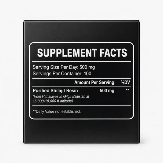 Shilajit Harz 50g – Himalaya Harz mit 250 mg und 500 mg Dosierung