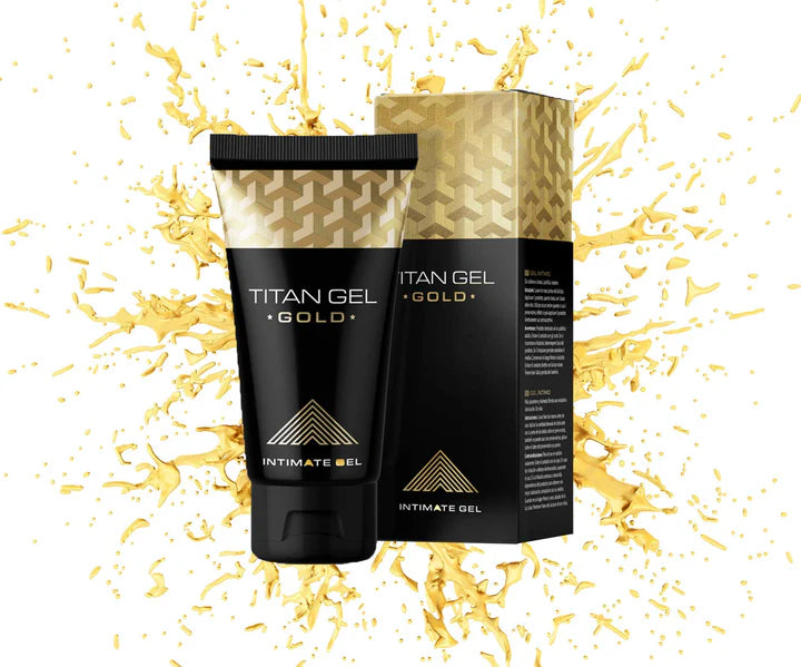 Titan Gel Gold – мъжки интимен гел за комфорт и увереност, натурална формула с овлажняващ ефект