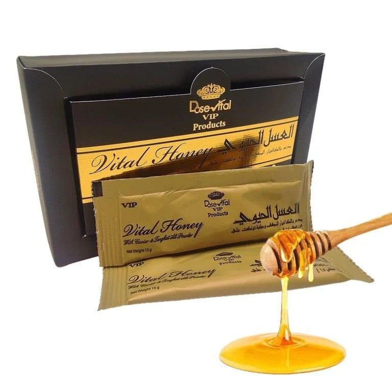 Vital Honey VIP – Натурален мед с билкови екстракти (12 сашета)