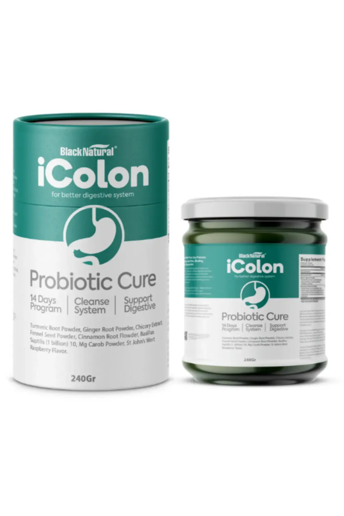 iColon herbal paste with probiotic Bacillus subtilis, 240 g
