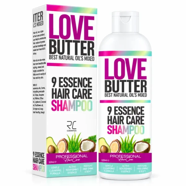 Love Butter 9 Essence подхранващ шампоан с 9 масла 320 мл